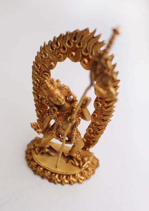 Goldplated Wrathful Vajrajogini Statue From Nepal - nepacrafts