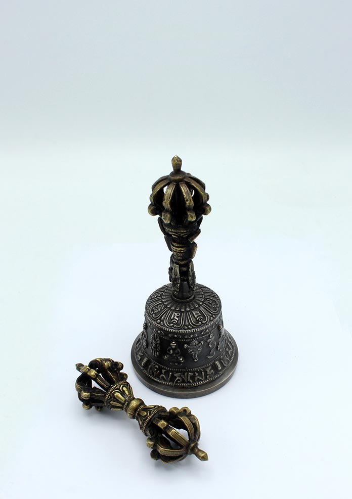 Eight Auspicious  High Quality  Bell and Dorjee Small Set