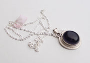 Classic Blue Onyx 925 Silver Sterling Pendant - nepacrafts