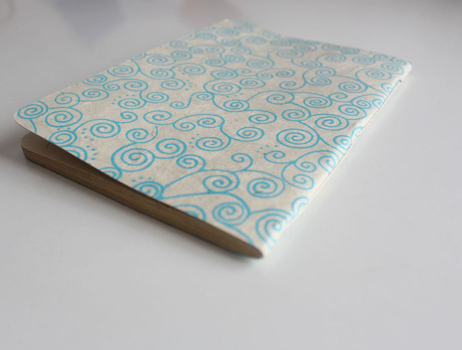 Spiral Design Lokta Paper Journal - nepacrafts