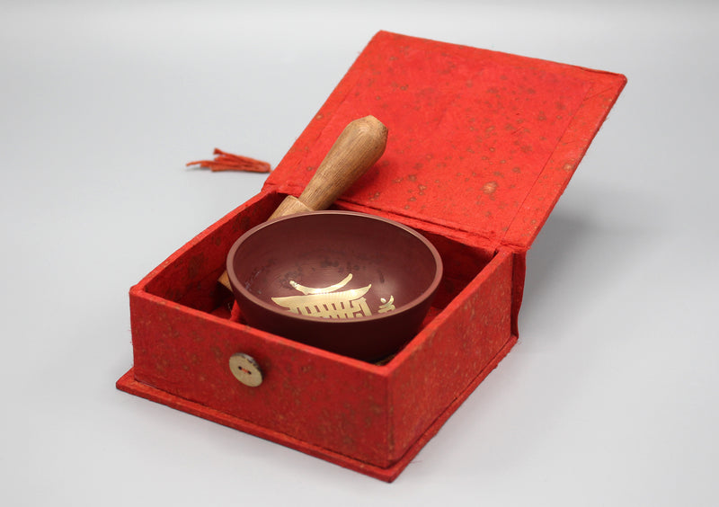 Kala Chakra Painted Singing Bowls Gift Box Set - nepacrafts