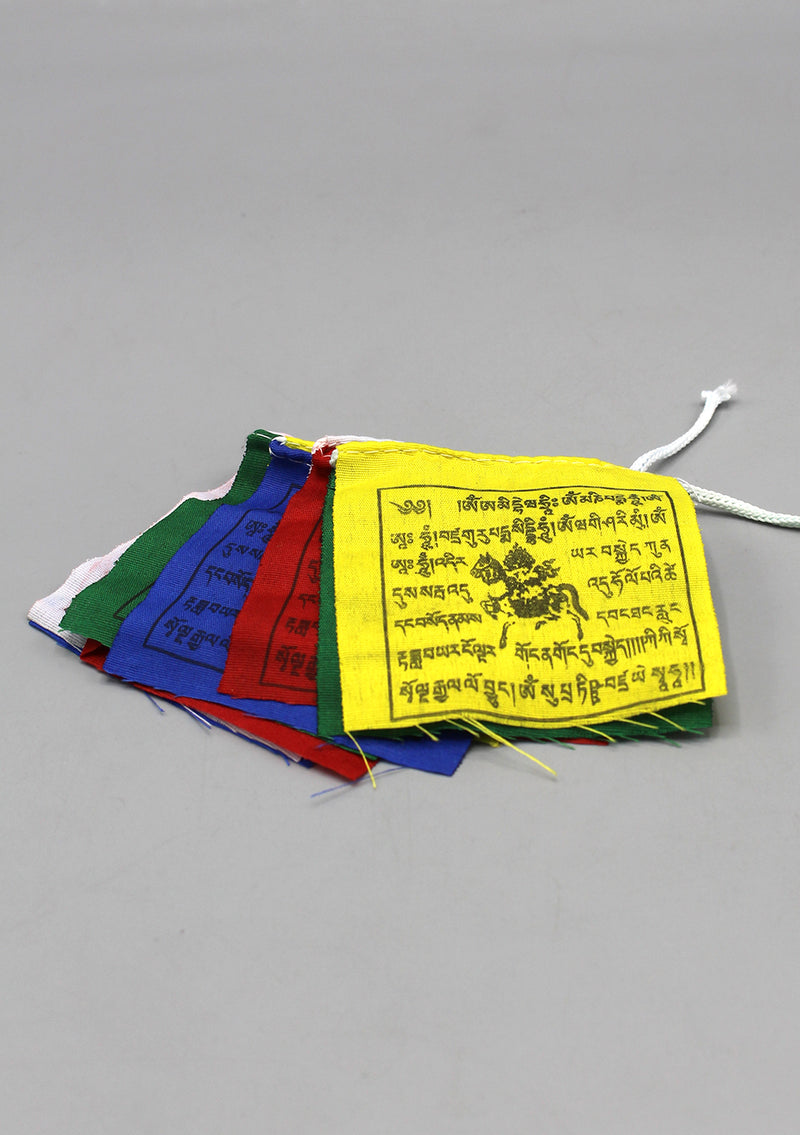 Mini Polyester Windhorse Prayer Flags, Tibet Flags