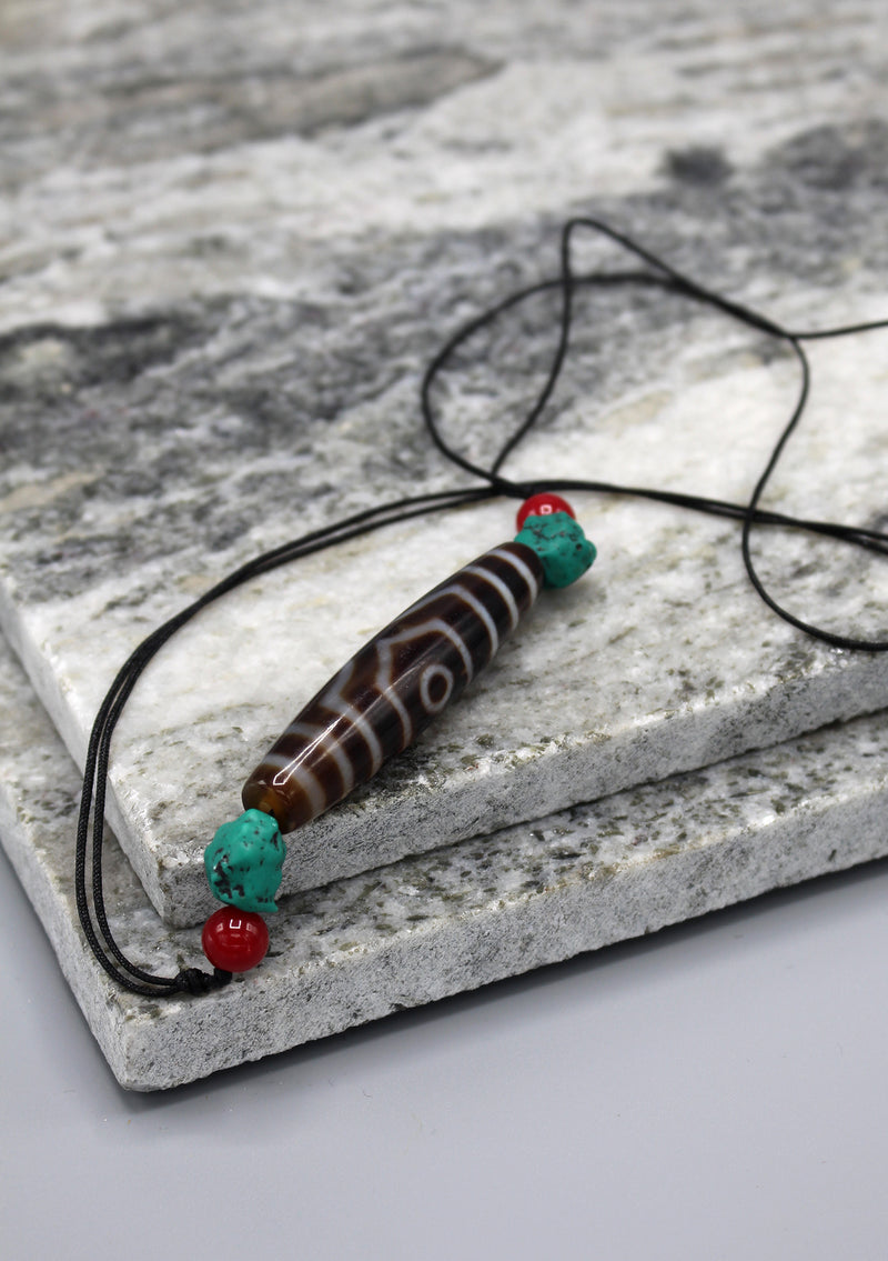 Tibetan Three Eyes Dzi Beads - nepacrafts