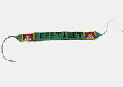 Free Tibet Assorted Pattern Green Glass Beads Unisex Bracelet - nepacrafts