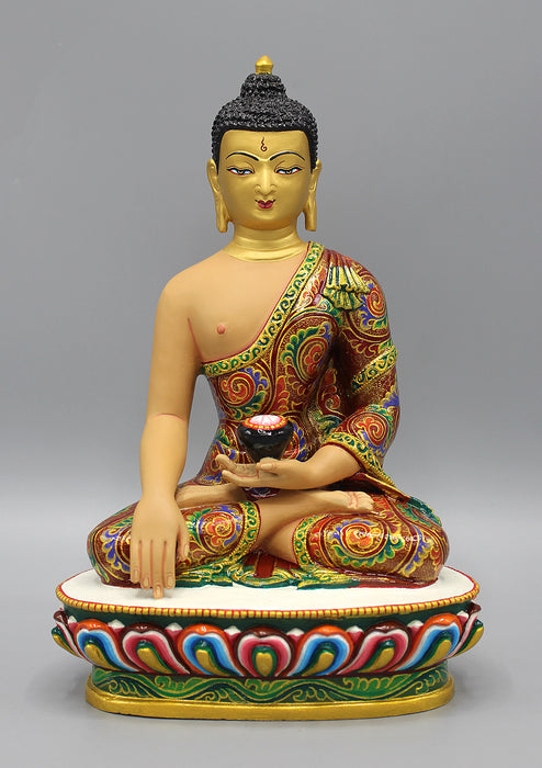 Uniquely Hand painted Shakyamuni Buddha Statue