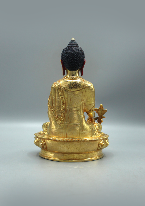 Gold Plated Medicine Buddha statue