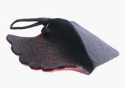 Vibrant Pattern Leaf Design Felt Clutch Purse - nepacrafts