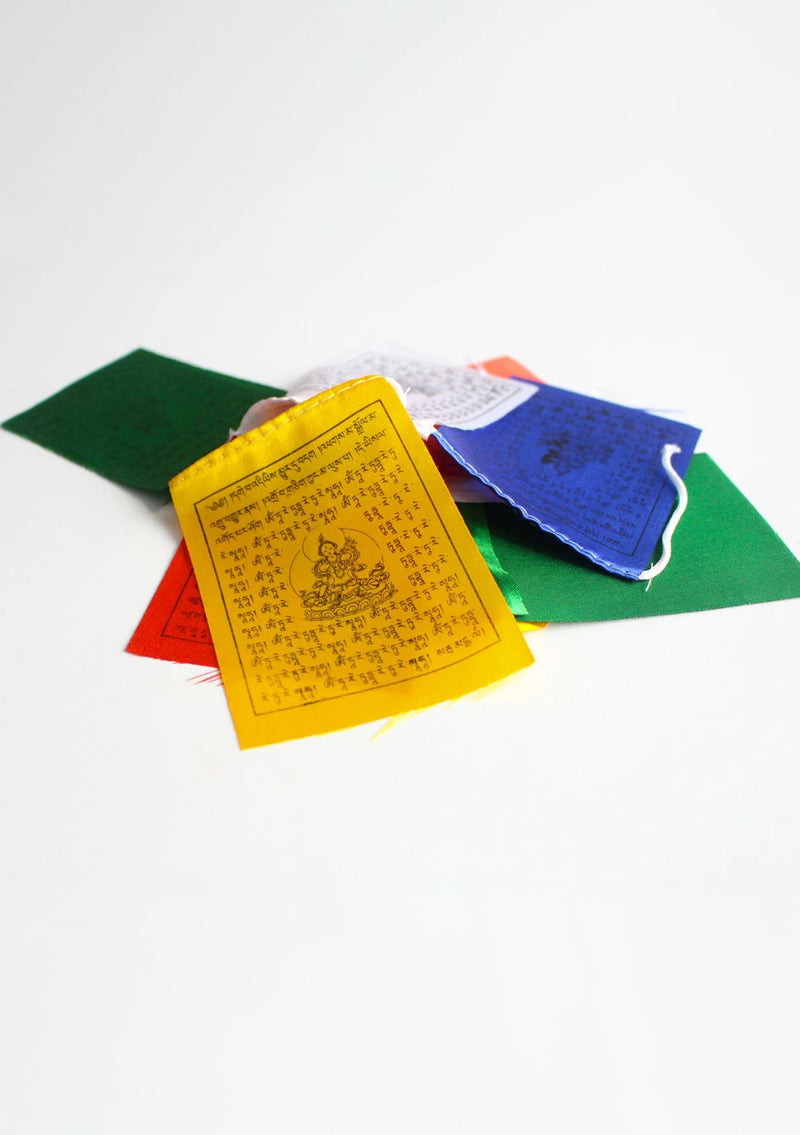 White Tara  Mini Prayer Flags