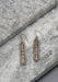 Ranjana Script Tibetan Om Mani Sterling Silver Earrings - nepacrafts