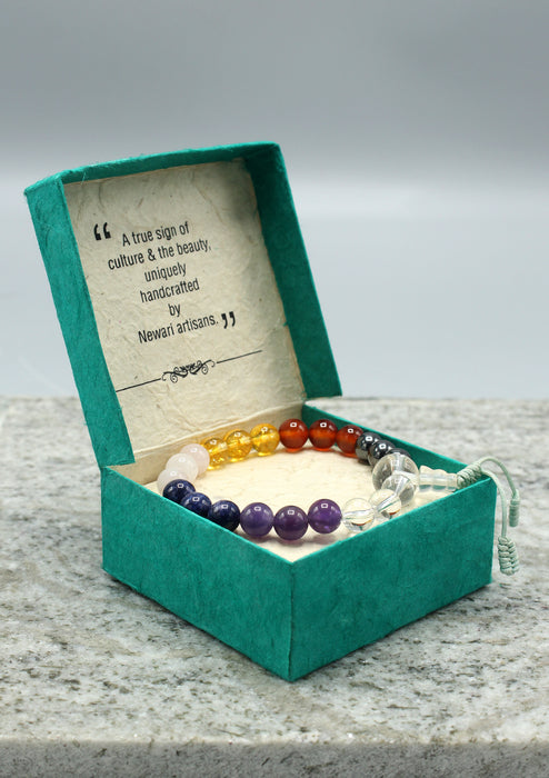 Seven Chakra  Healing Beads Bracelet