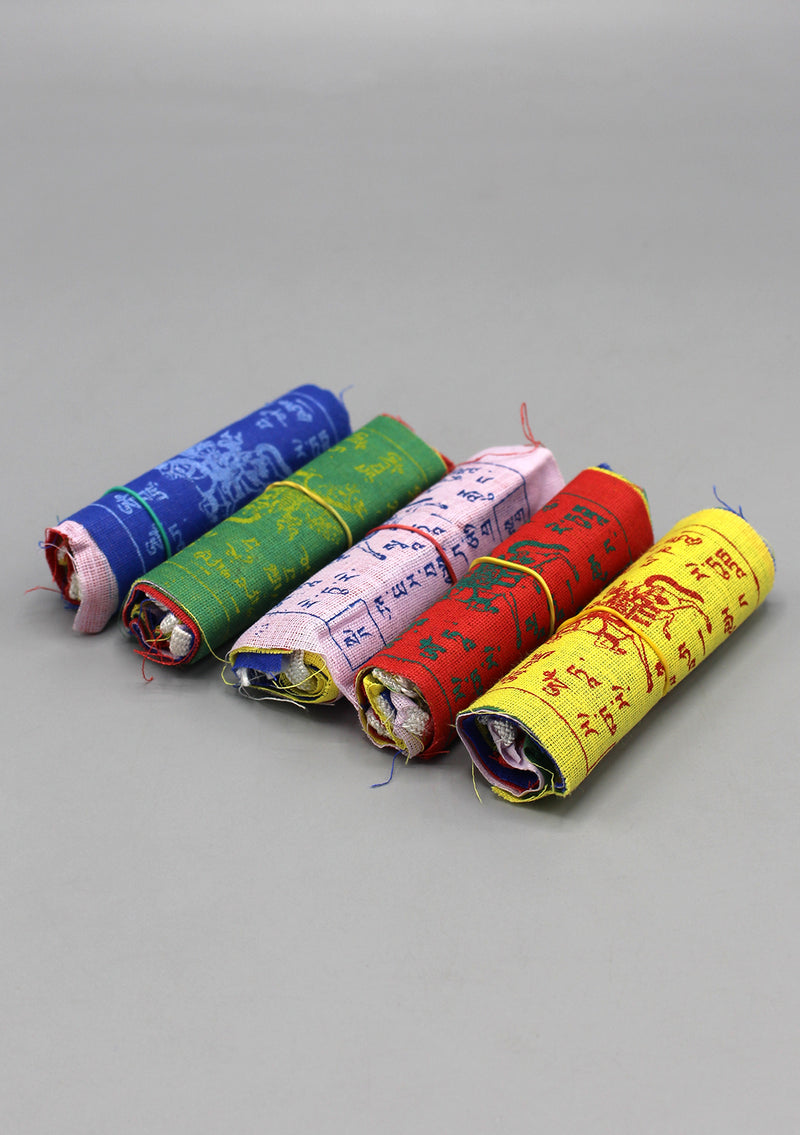 Mini Windhorse Cotton Prayer Flags Set