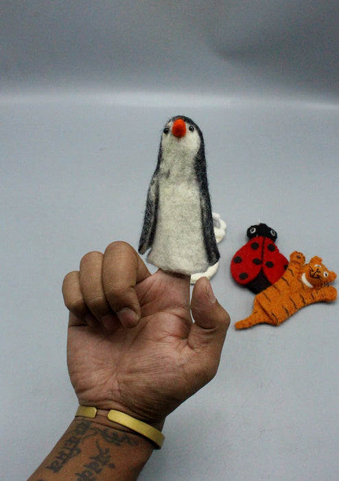 Penguin Felt Finger Puppet