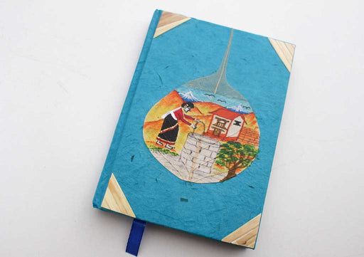 Life of  Woman in Village Lokta Paper Journal Book - nepacrafts
