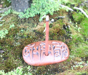 Om Mani Padme Hum Clay Incense Burner - nepacrafts