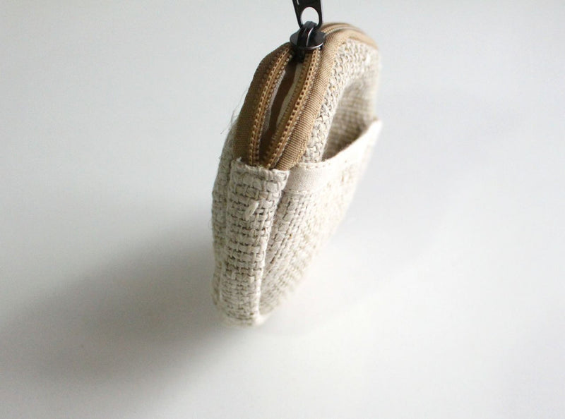 Hemp Zipper Round Coin Pouch - nepacrafts