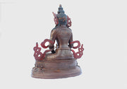Copper Oxidized Fully Carved Aparmita Buddha Statue 8 Inch BST115 - nepacrafts
