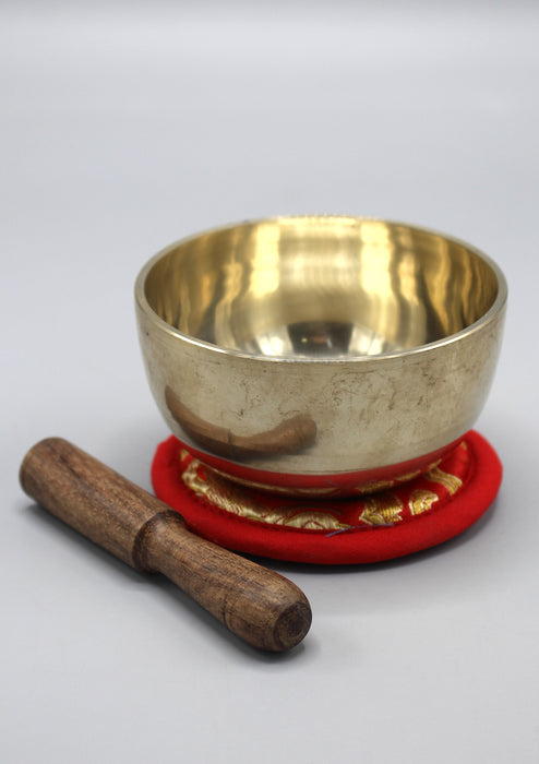 Zen Japanese Singing Bowl with Cushion and Mallet