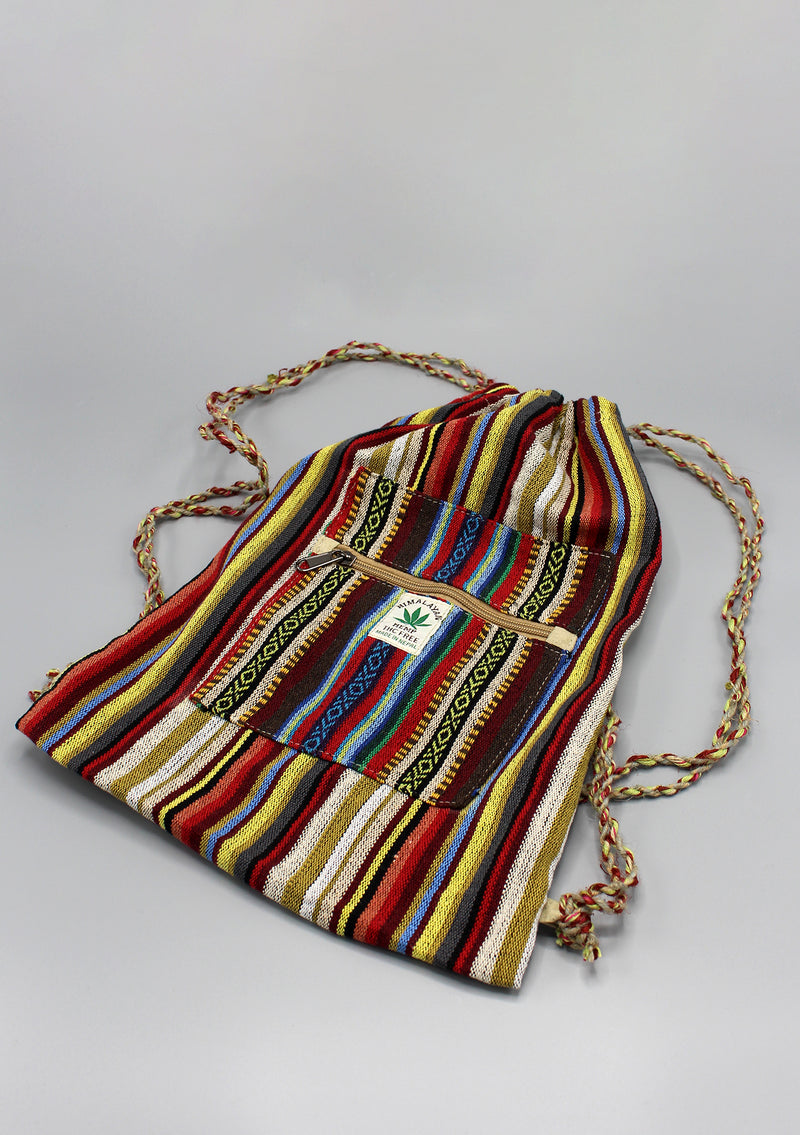 Trendy Gheri Drawstring Backpack - nepacrafts