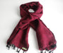 Three Ply Maroon Woolen Muffler - nepacrafts
