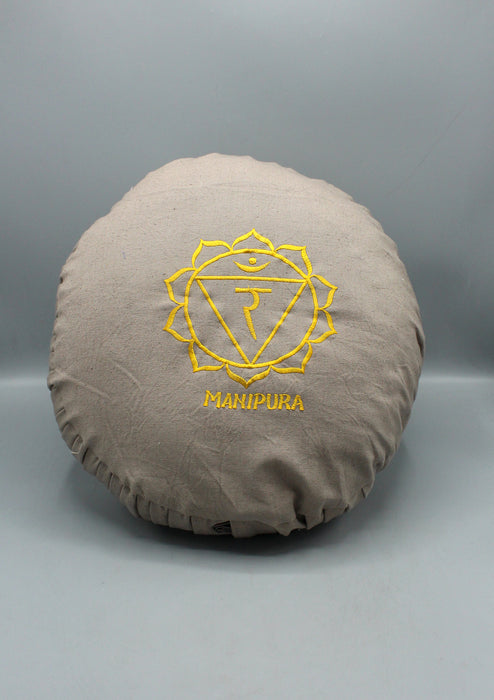 Seven Chakra Manipura Cotton Round Meditation Cushion