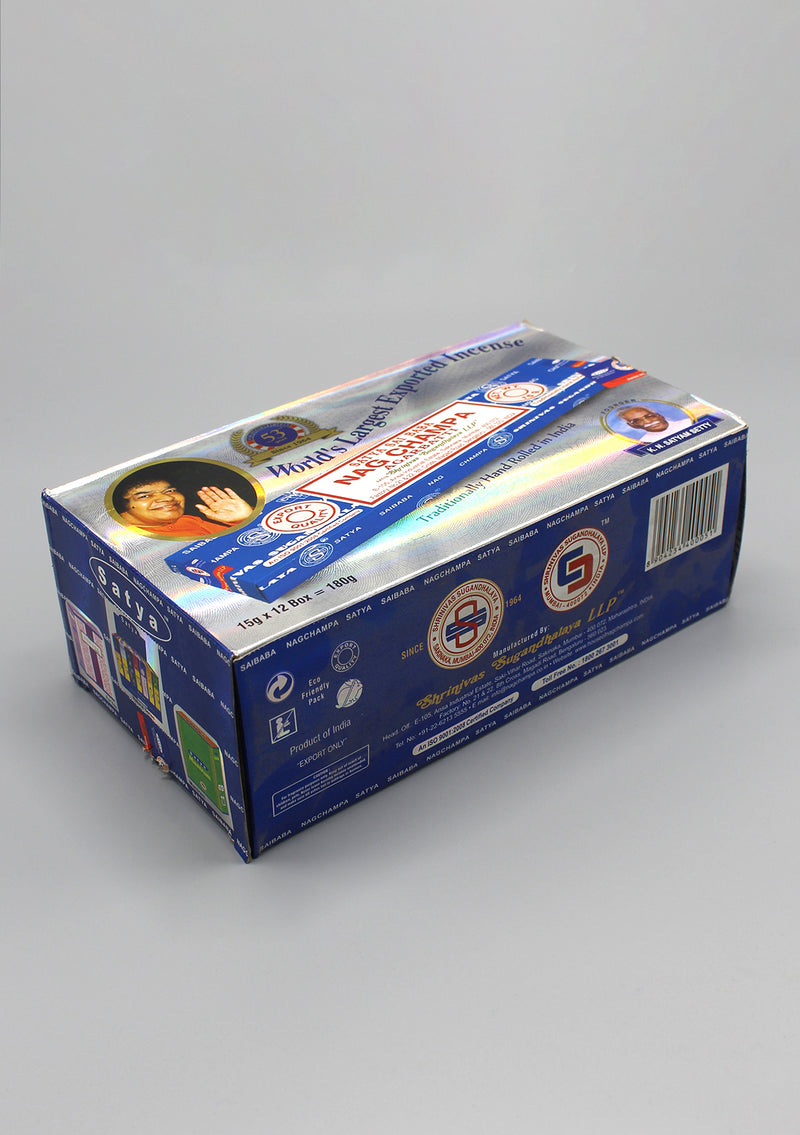 Satya Sai Baba Nag Champa Agarbatti Incense Sticks- Set of 12