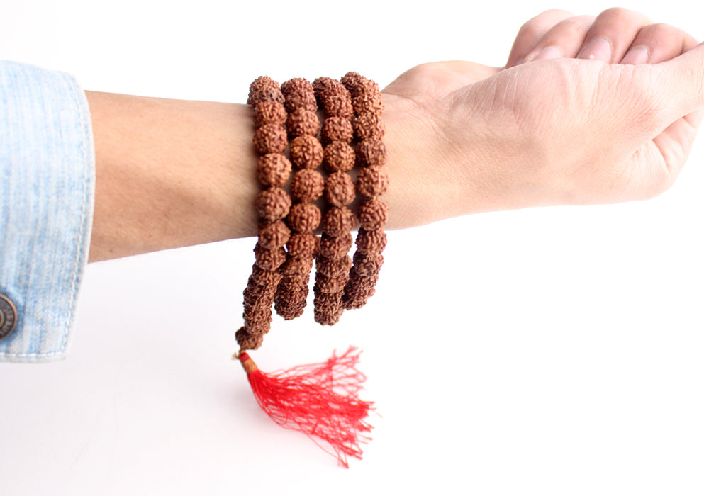 Rudraksha 108 Beads Holy Mala for Meditation and Yoga - nepacrafts