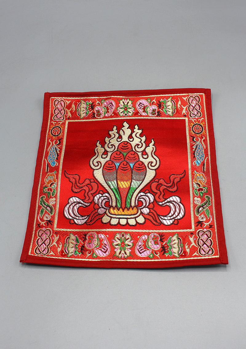 Tibetan Buddhist Brocade Norbu, Wish Fulfilling Jewel Altar Place-mat