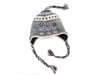 Grey and White Mix Yak Embroidered Woolen Sherpa Cap - nepacrafts