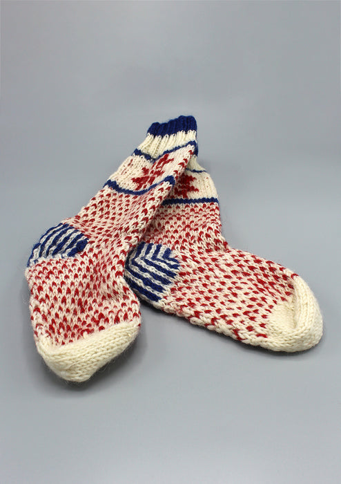 Snow Flake Childrens' Woolen Socks