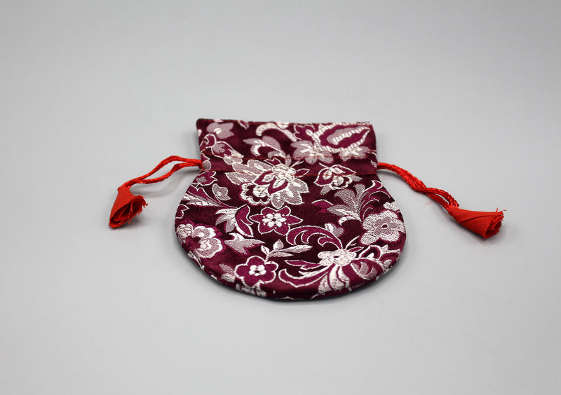 Silk Brocade Prayer Beads Mala Bag - nepacrafts
