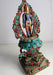 Lapis Padmapani Lokeswara Turquoise and Coral Inlaid Masterpiece Statue - nepacrafts