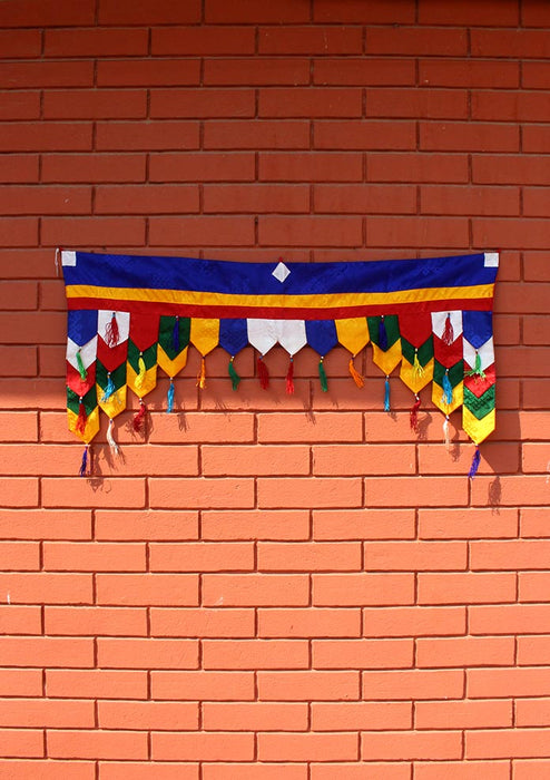 Multicolored Brocade Wall Hanging Horizontal Banner