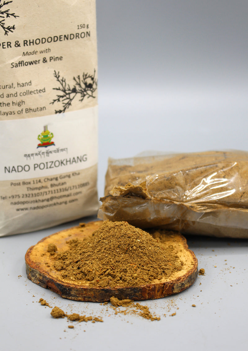 Nado Poizokhang Juniper & Rhododendron Powder Incense - nepacrafts