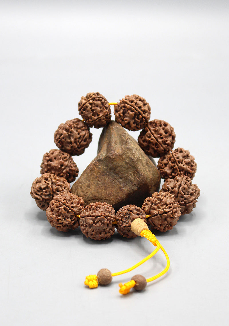 Shiva Rudraksha Large Beads Wrist Mala