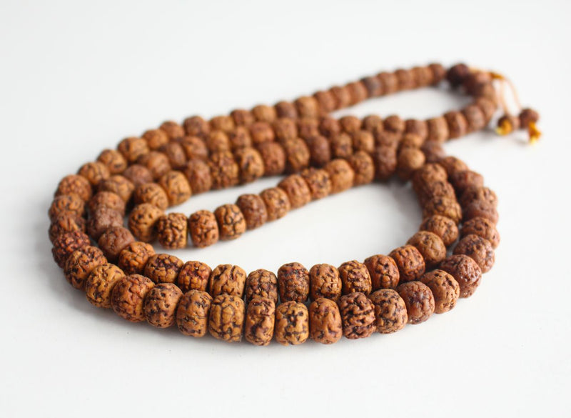 Rudrakshya Flat Beads Prayer Mala - nepacrafts