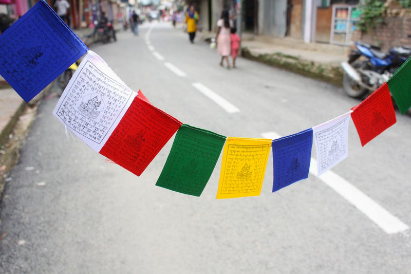White Tara  Mini Prayer Flags