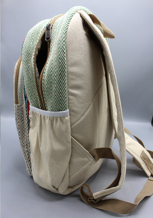 Dream Catcher Printed Natural Hemp Backpack