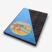 Village Life Handpainted Lokta Paper Journal - nepacrafts