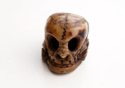 Bone Skull Hanging Handcarved Halloween Pendant - nepacrafts