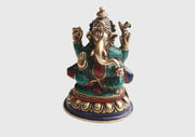 The Lord of Beginning Hindu Deity Ganesha Brass Statue from Nepal - nepacrafts