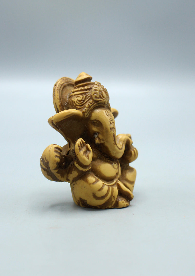 Resin Mini Ganesha  Statue 2.5" H