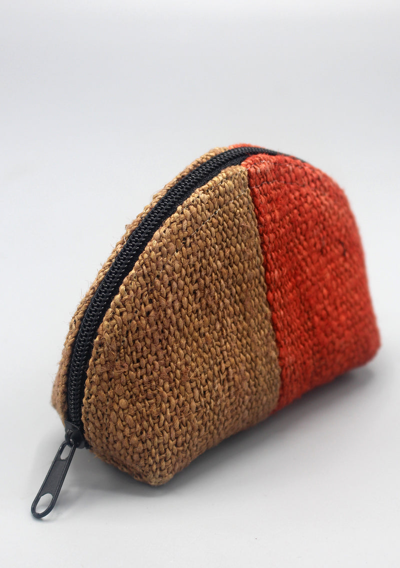 Set of Three Eco-friendly Hemp Zipper Coin Purse - nepacrafts