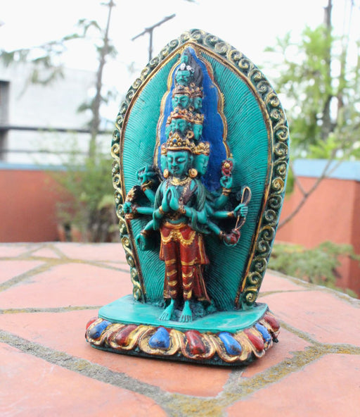 Thousand Arms Lokeshwor Resin Statue RST019 - nepacrafts