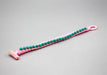 Elegant Green and Pink Glass Beads Women's Bracelet - nepacrafts