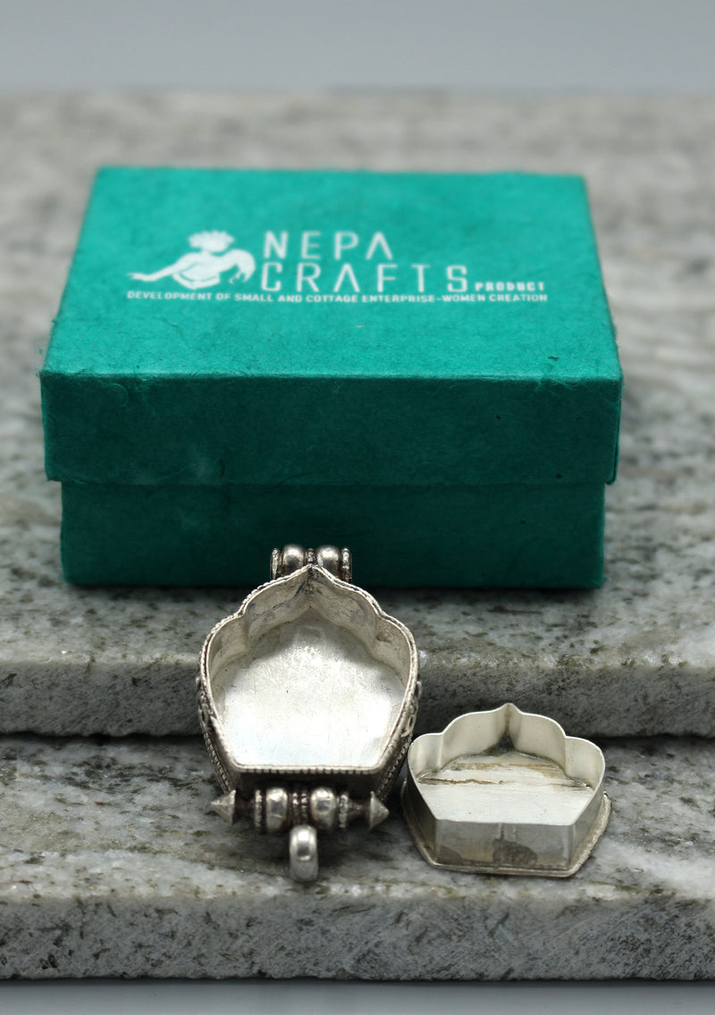 Silver Sterling 925 Tibetan Kalachakra Ghau Pendant