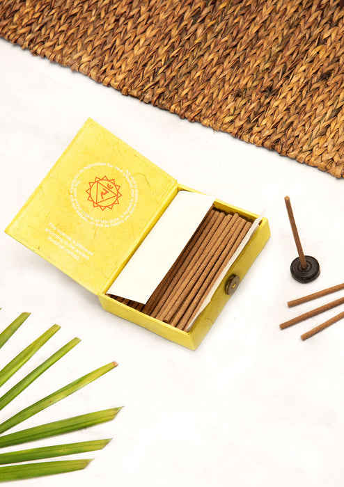 Solar Plexus Chakra Citronella Tibetan Incense Gift Box