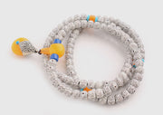 Affordable Faux Lotus Prayer Mala - nepacrafts