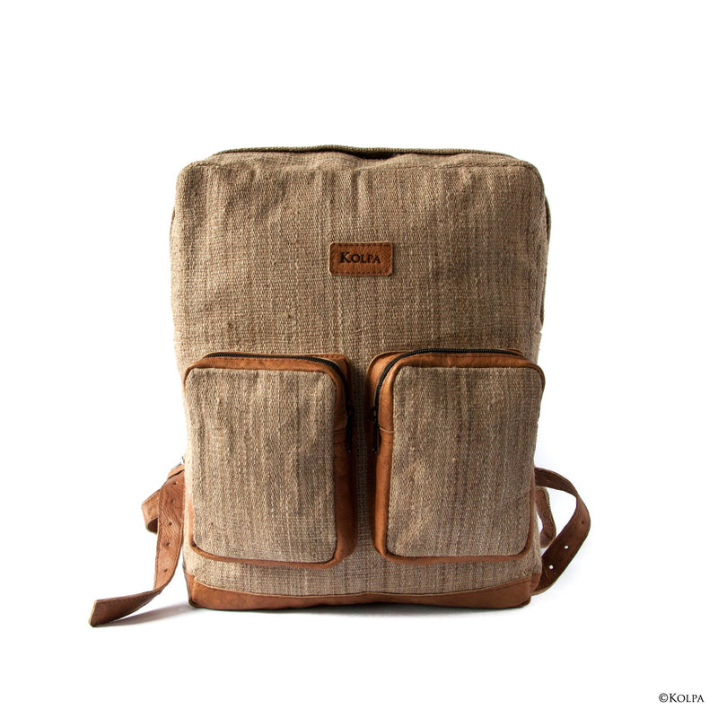 Four Corner Nettle and Vegetal Leather Bag