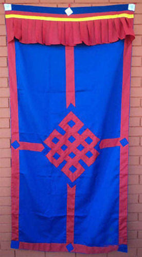 Tibetan Door Curtains-Endless Knot - nepacrafts