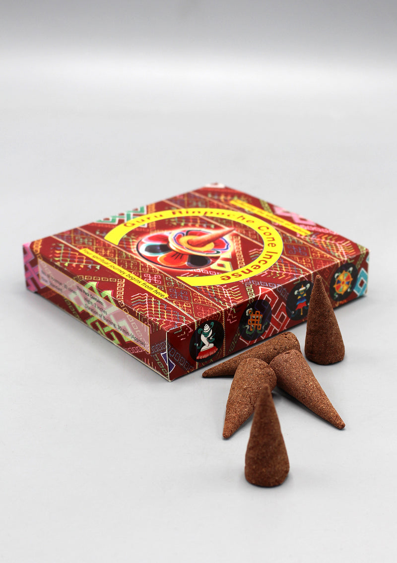 Hand Rolled Bhutanese Guru Rinpoche Cone Incense